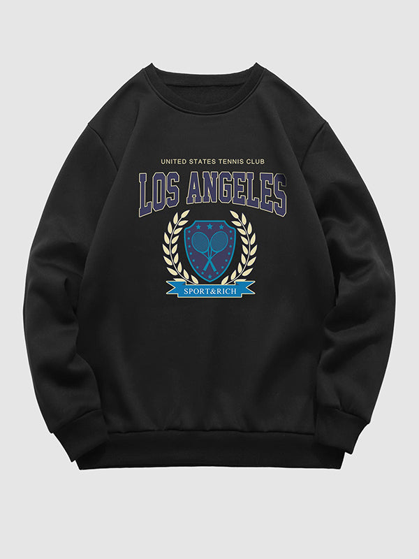 Men's Los Angeles Tennis Club Printed Crew Neck Sweatshirt