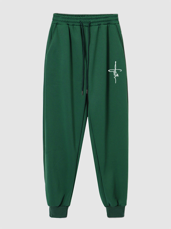 Men's classic print casual sweatpants