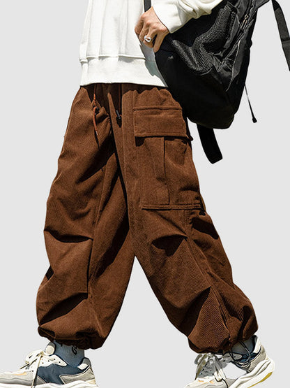 Men's Casual Corduroy Cargo Pants