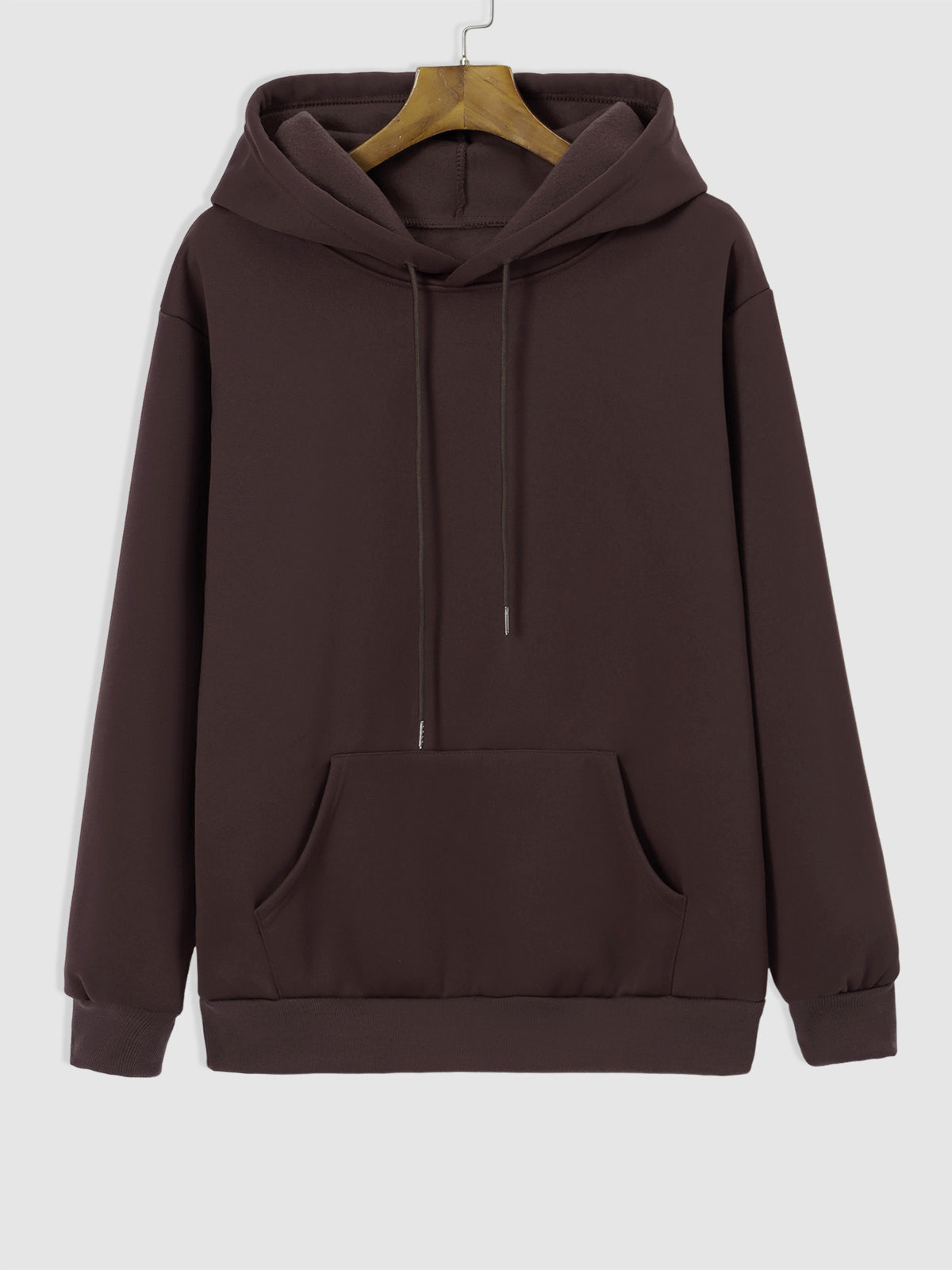 Men's Fleece Lined Drawstring Hoodie