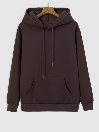 Men's Fleece Lined Drawstring Hoodie