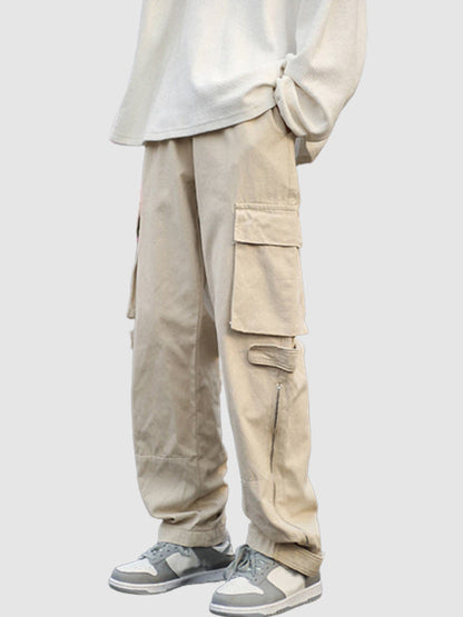 Zipper-leg versatile cargo pants