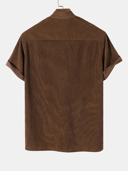 Men's Corduroy Short Sleeve Shirt