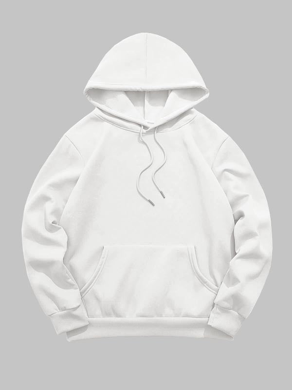 Men's Fleece Lined Pullover Drawstring Hoodie