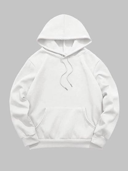 Men's Fleece Lined Pullover Drawstring Hoodie