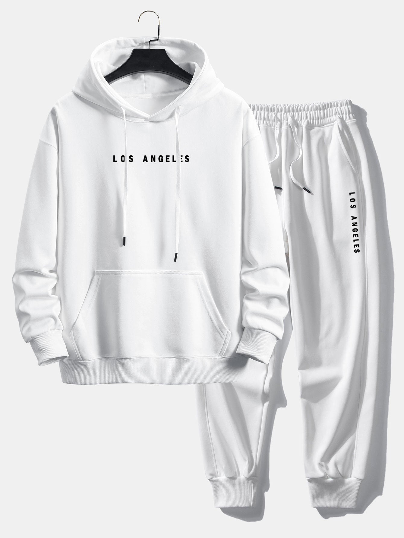 Los Angeles Print Relax Fit Hoodie & Jogging Pants