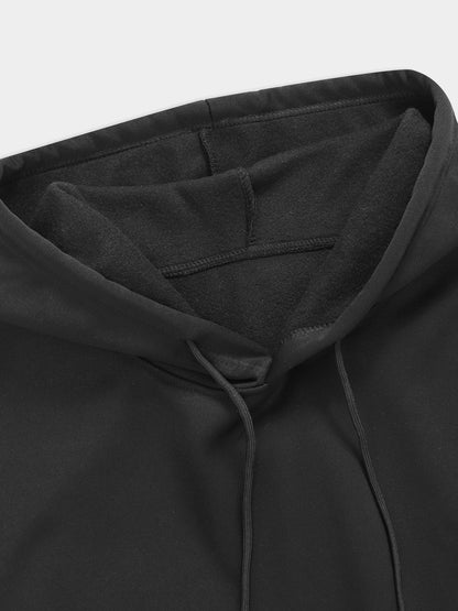 Men's Fleece Lined Drawstring Hoodie