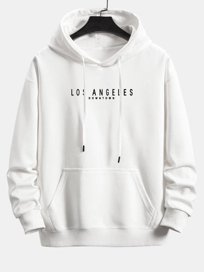 Los Angeles Print Relax Fit Hoodie & Jogging Pants