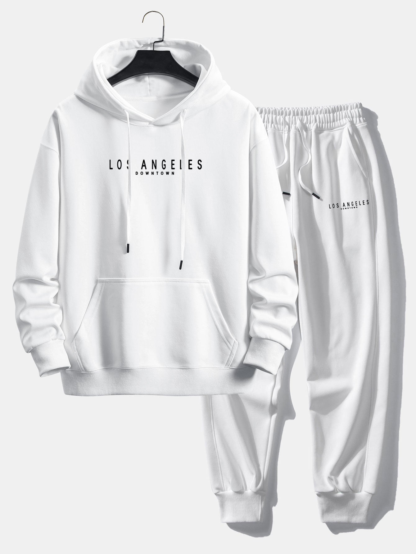 Los Angeles Print Relax Fit Hoodie & Jogging Pants