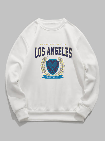 Men's Los Angeles Tennis Club Printed Crew Neck Sweatshirt