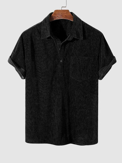 Men's Corduroy Short Sleeve Shirt