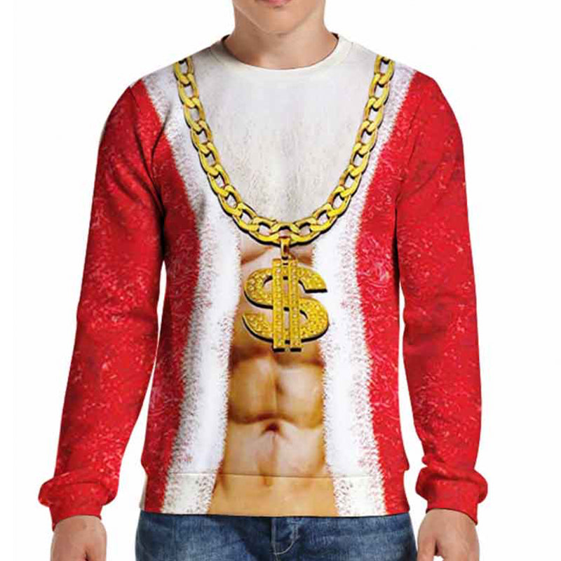 Printed Christmas Ugly Sweatshirt