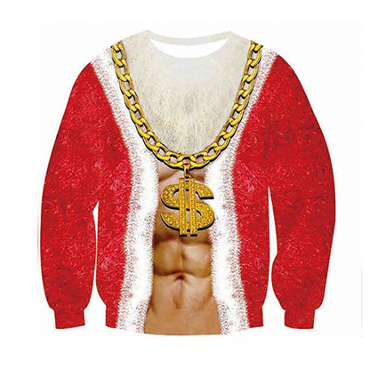 Printed Christmas Ugly Sweatshirt