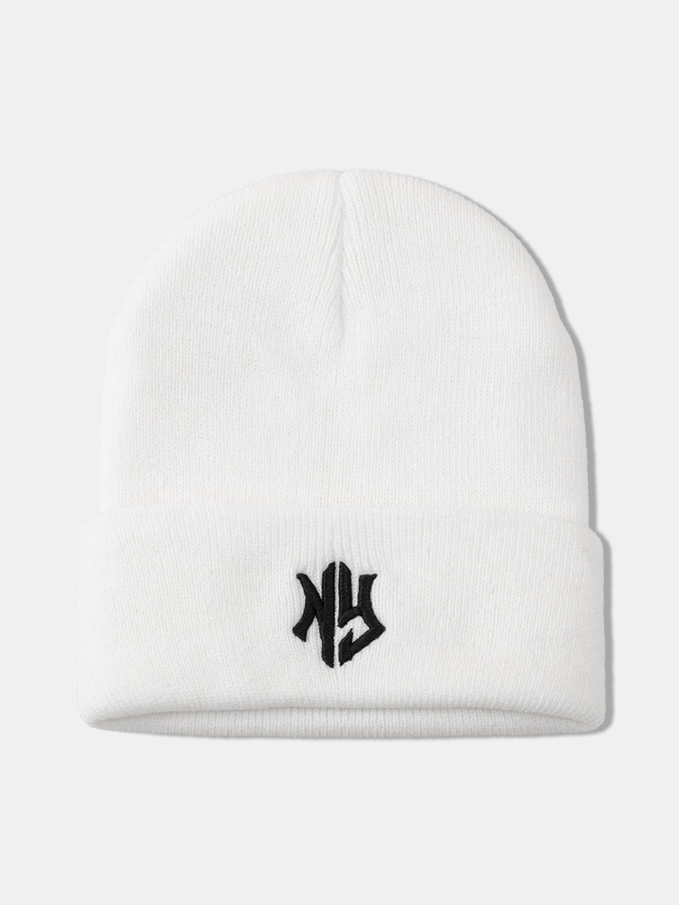 3D NY Letter Embroidery Pattern Casual Versatile Knitted Hat