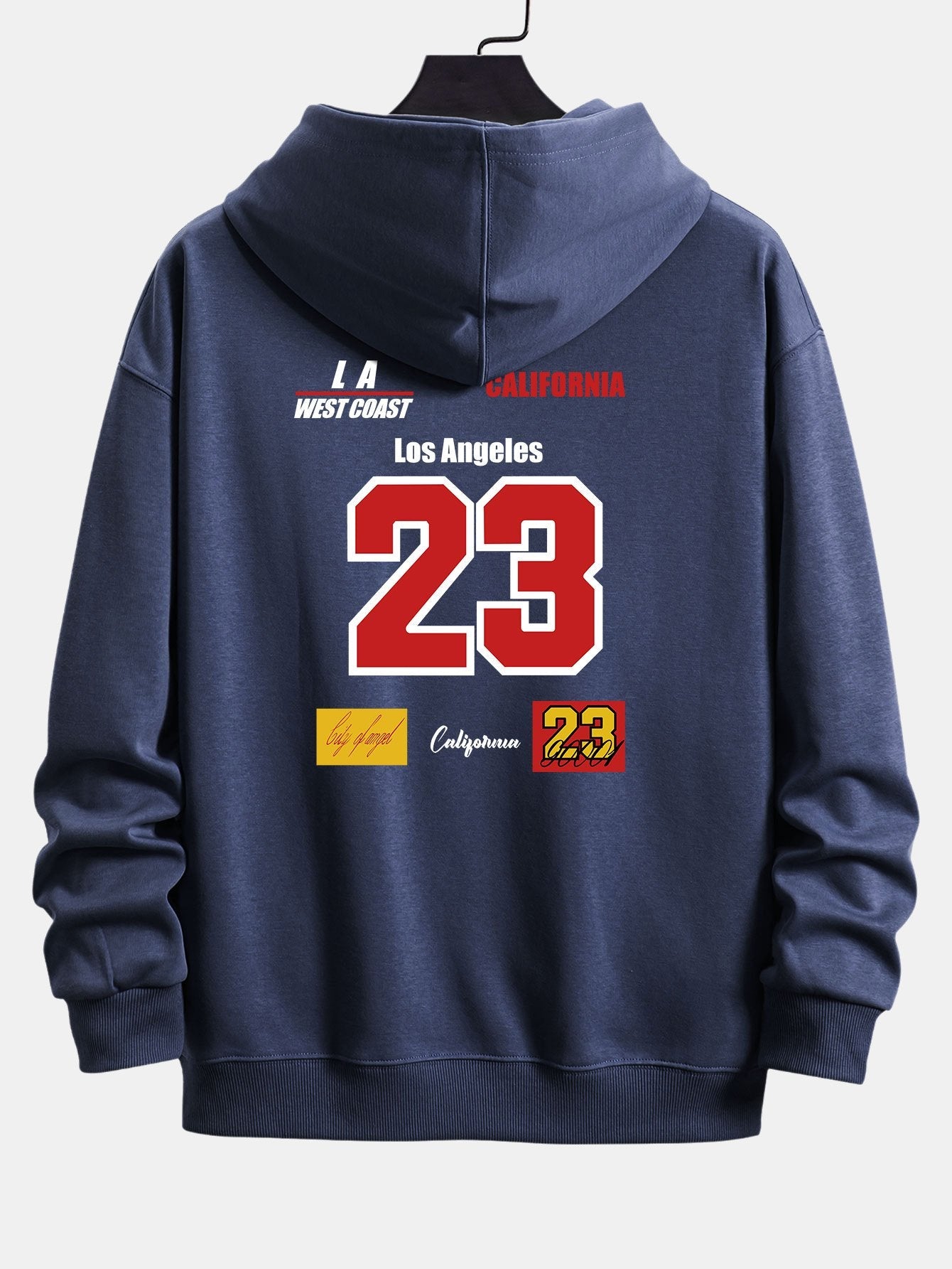 Number 23 Print Relax Fit Hoodie