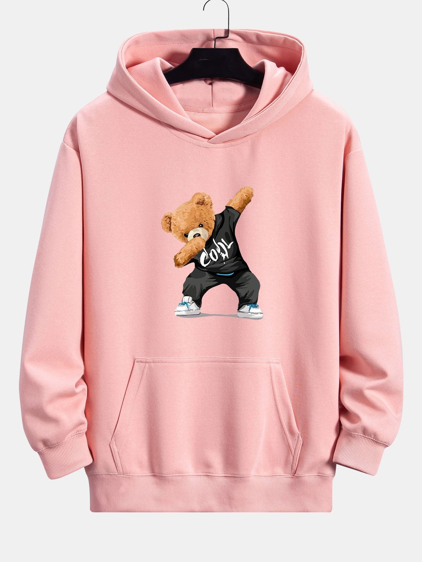 Cool Bear Print Relax Fit Hoodie