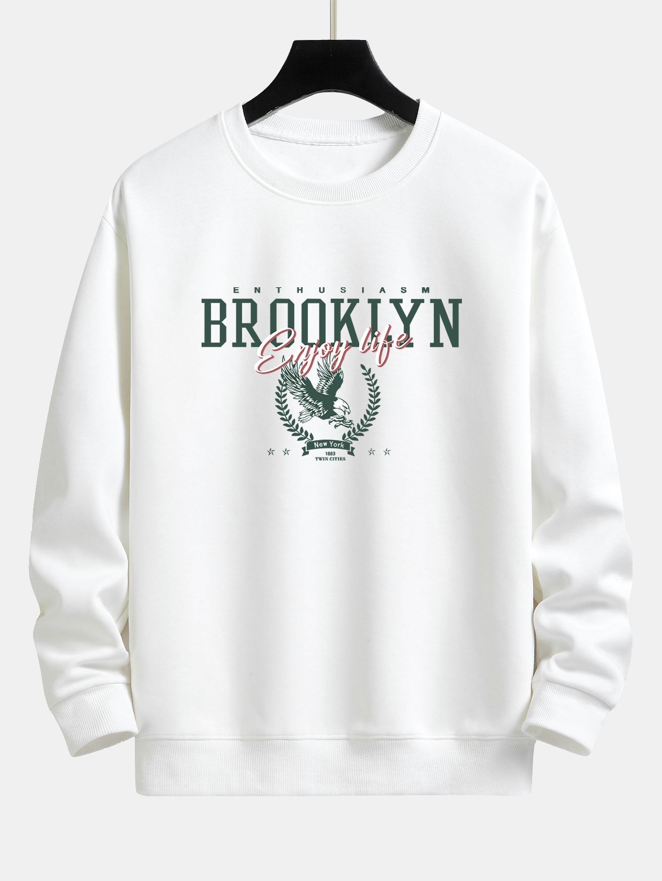 Brooklyn Eagle Print Relax Fit Sweatshirt