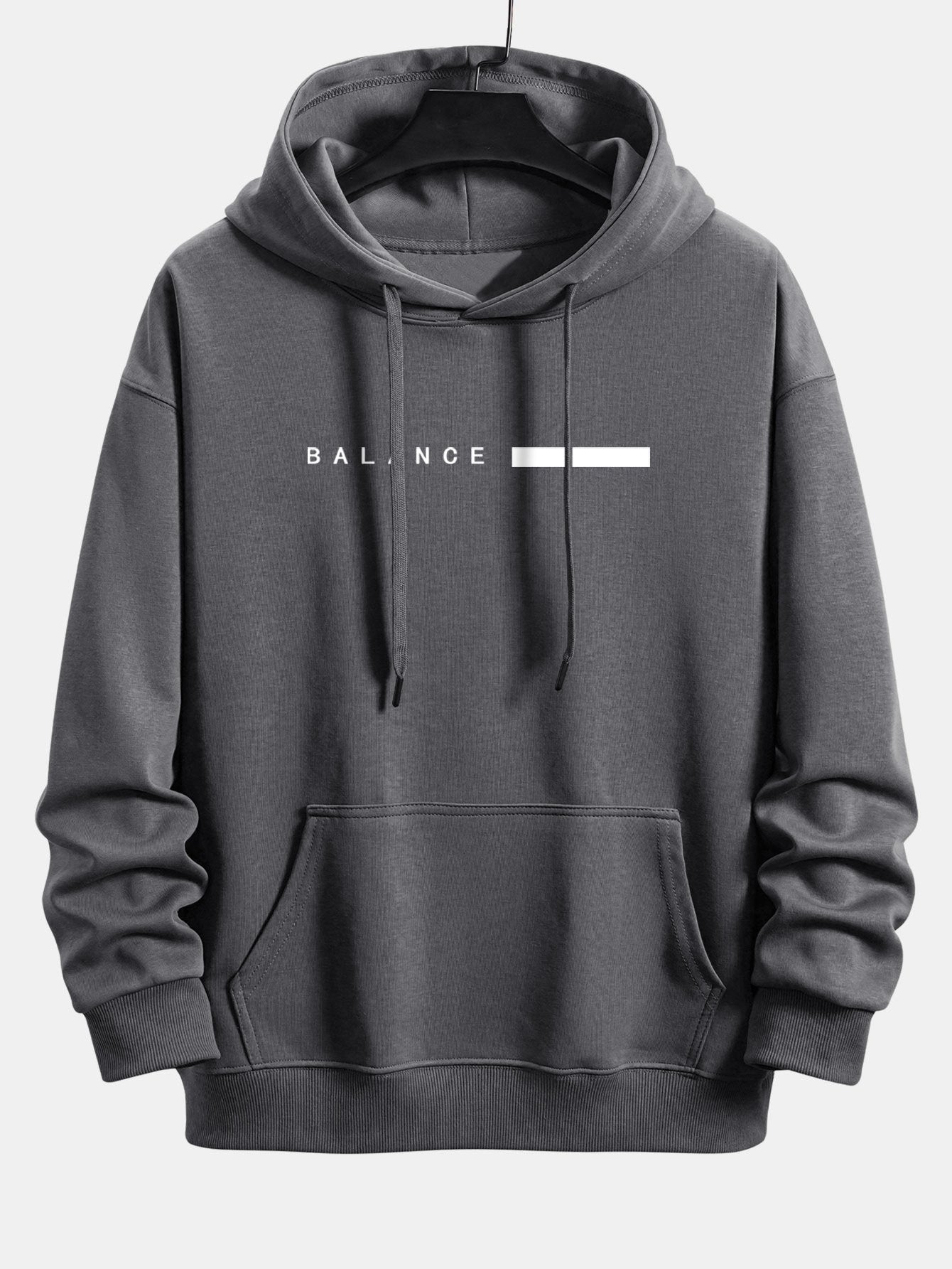 Balance Stripe Print Relax Fit Hoodie