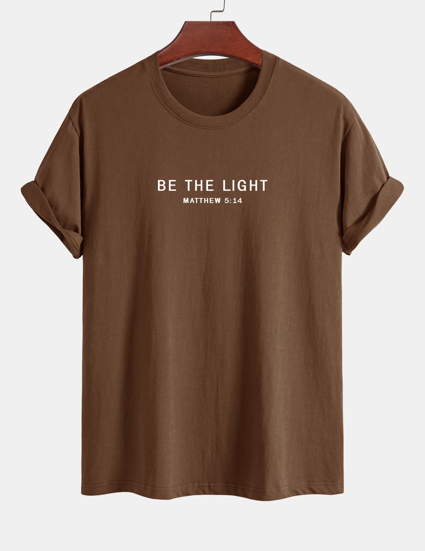 Regular Fit Be The Light Print Cotton T-Shirt