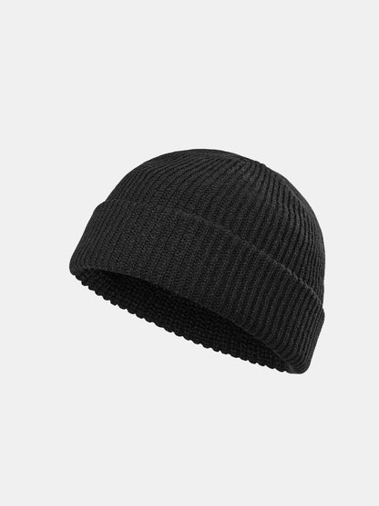 Solid Color Warm Knit Beanie Hat