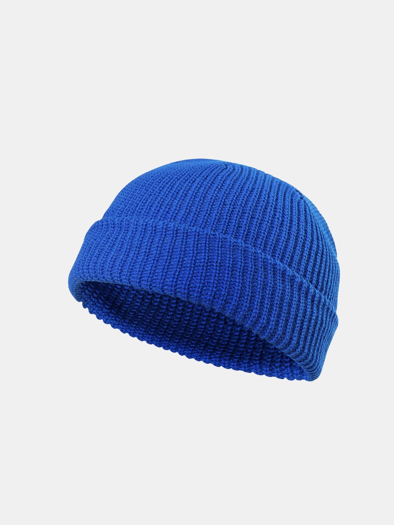 Solid Color Warm Knit Beanie Hat