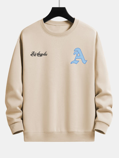 Los Angeles Print Relax Fit Sweatshirt