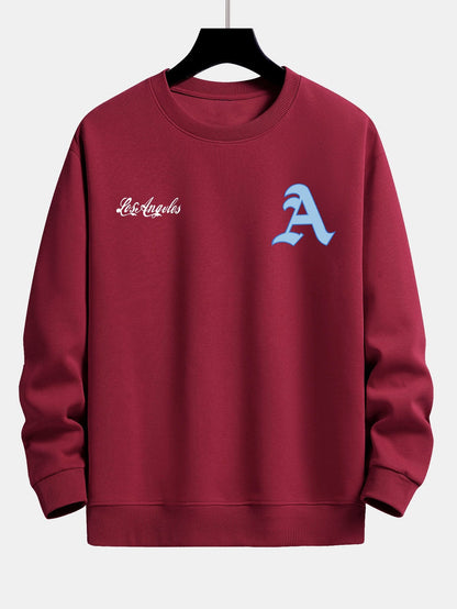 Los Angeles Print Relax Fit Sweatshirt