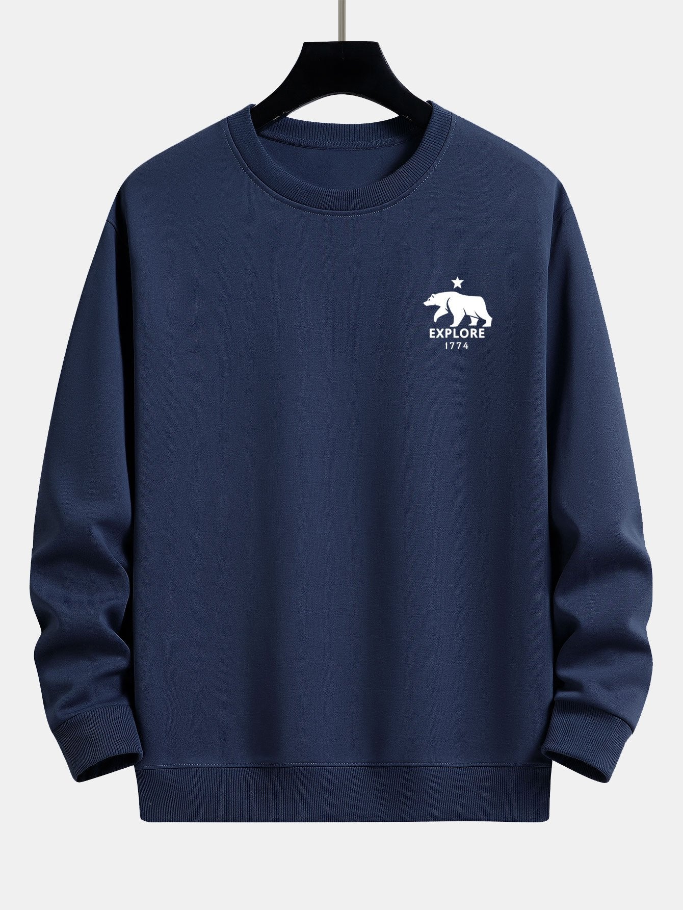 Explore Polar Bear Print Relax Fit Sweatshirt