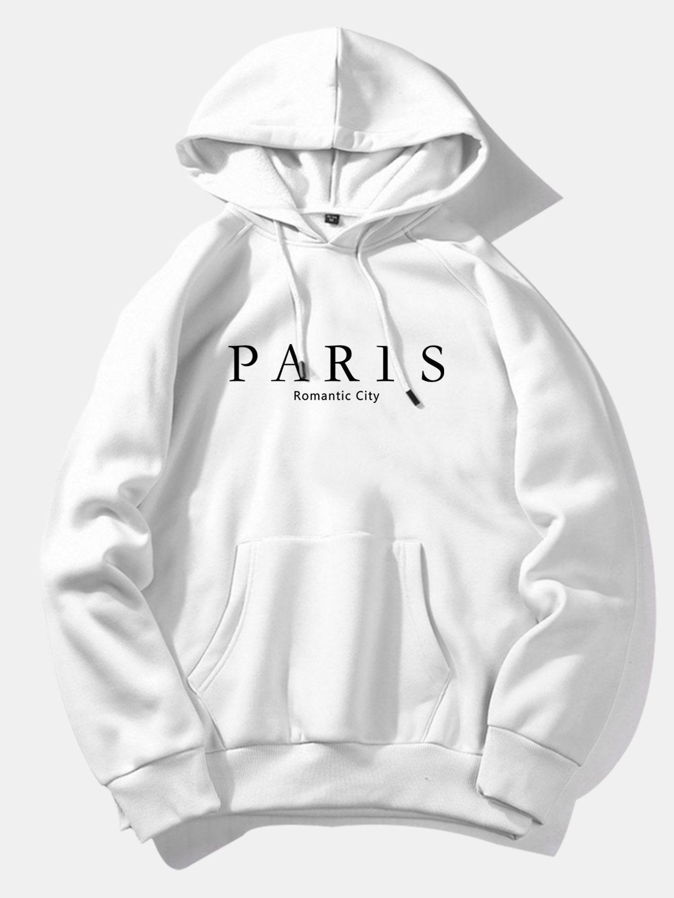 Paris Slogan Print Hoodie