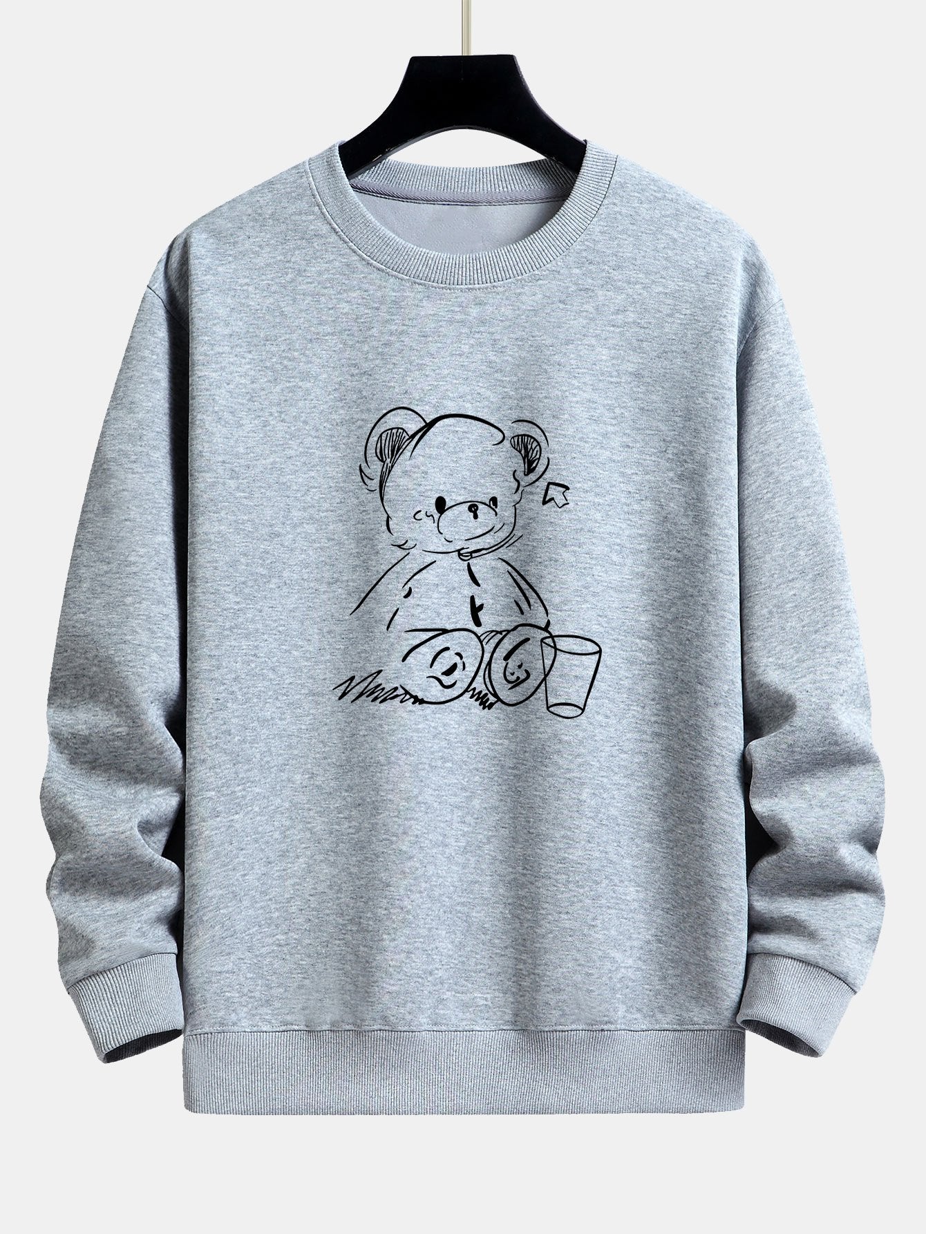 Bear Print Relax Fit Sweatshirt