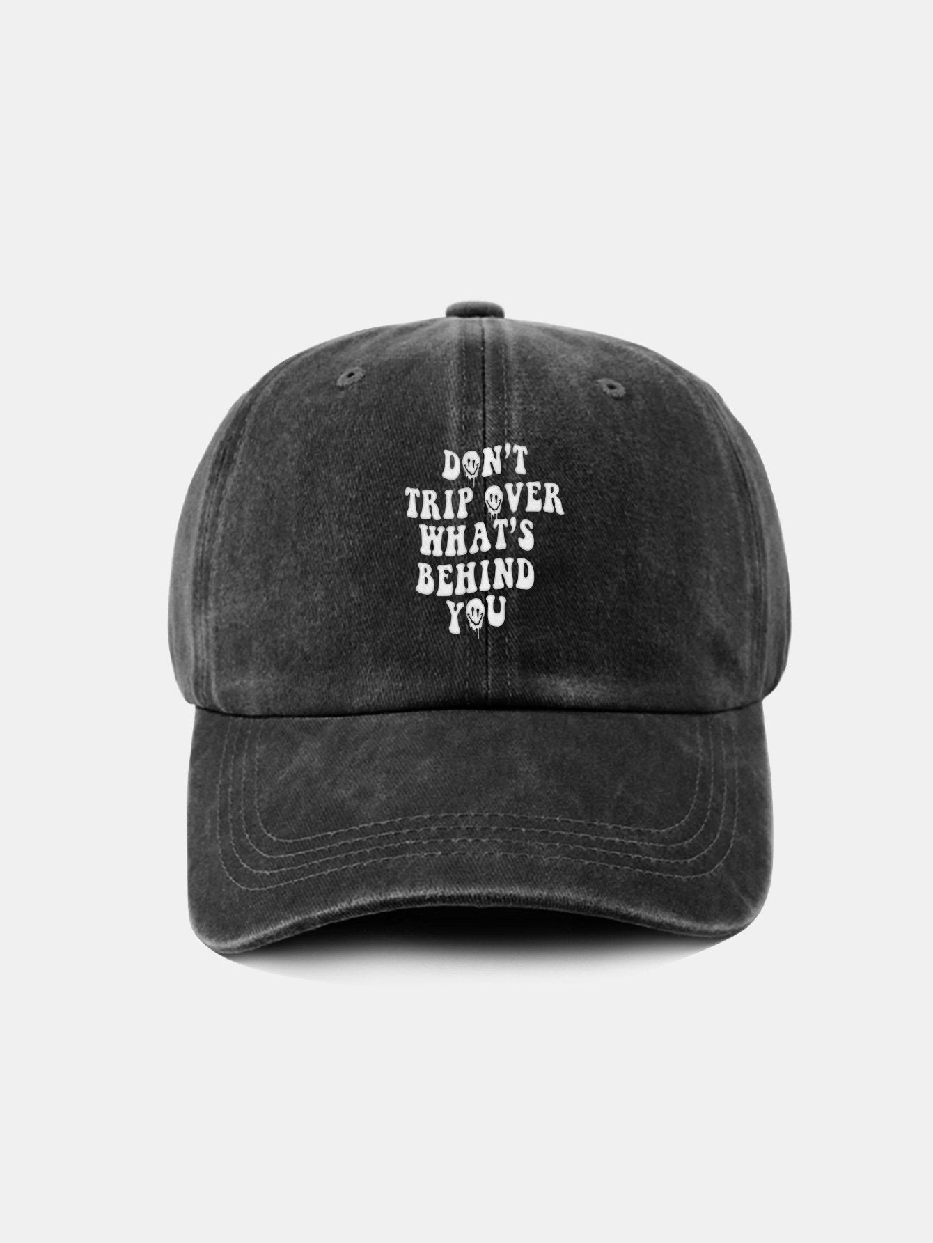 Personalized Slogan Classic Retro Washed Cotton Baseball Cap