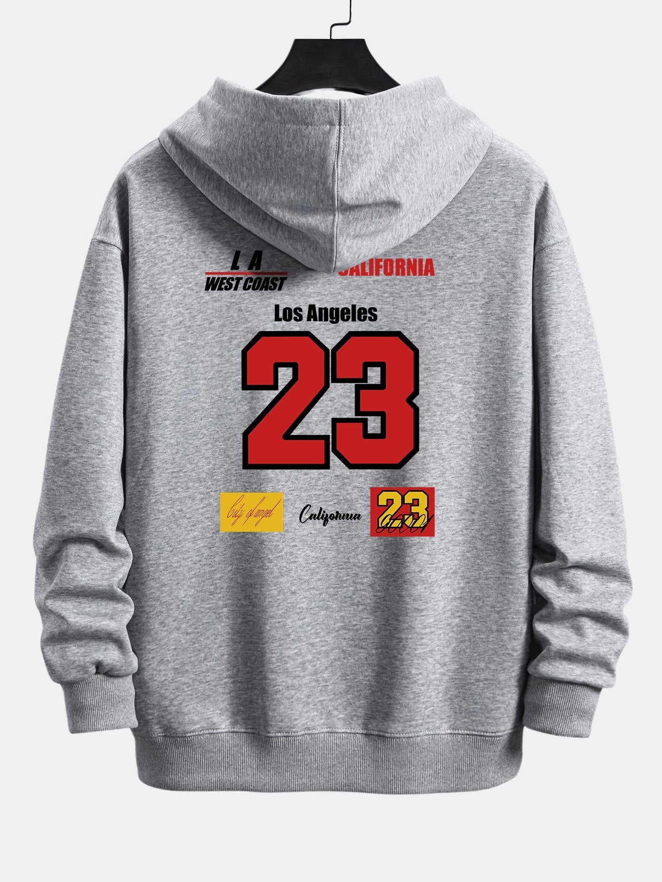 Number 23 Print Relax Fit Hoodie