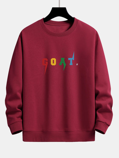 Goat Print Relax Fit Sweatshirt