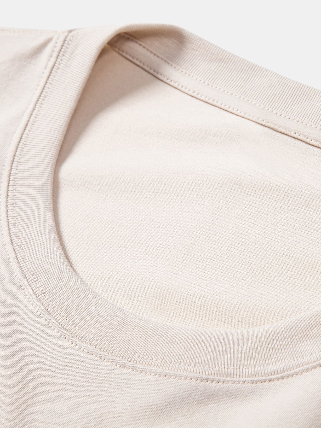 Basic Long Sleeve Cotton Arc Hem T-Shirt