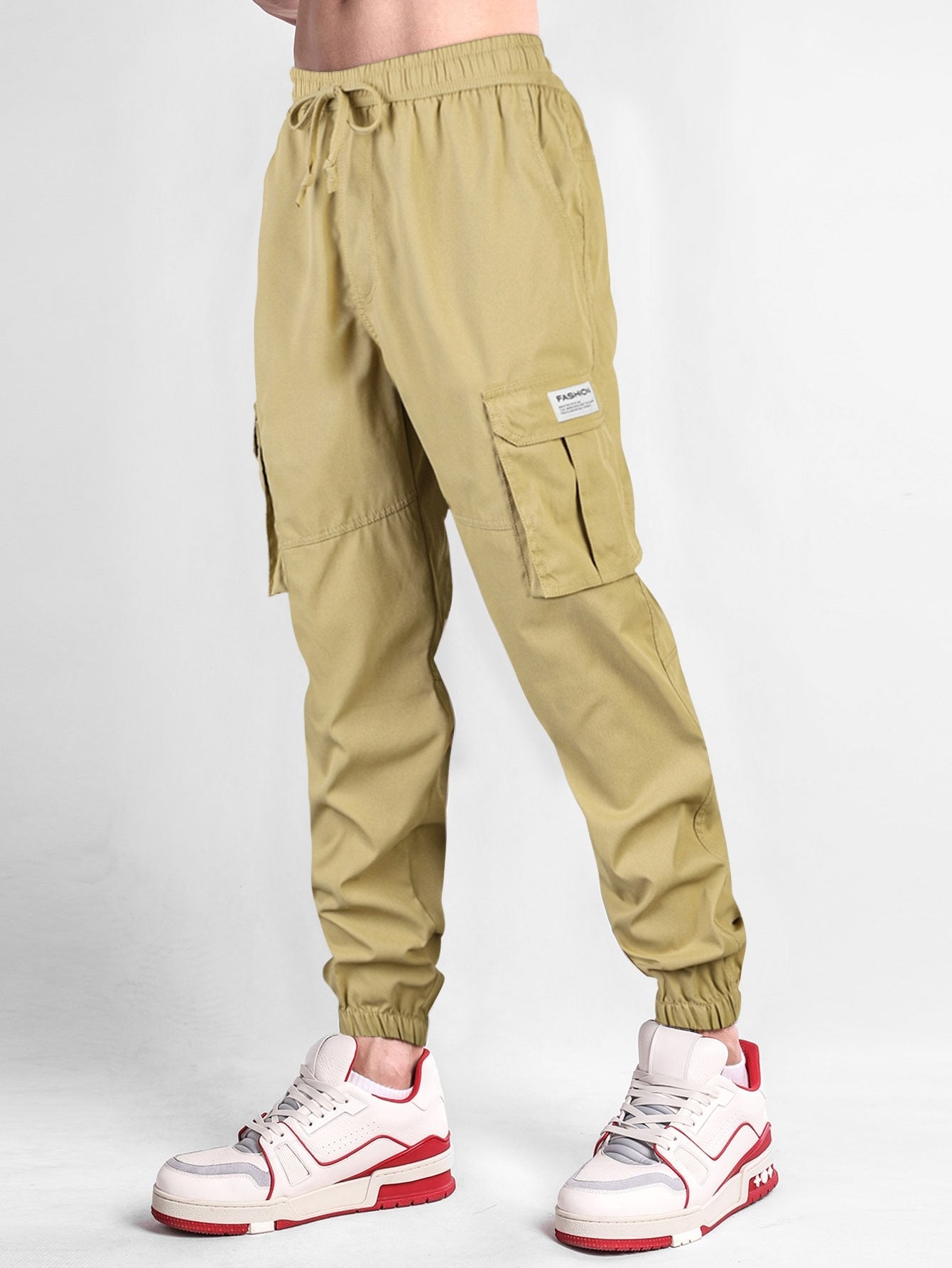 Drawstring Cargo Jogging Pants