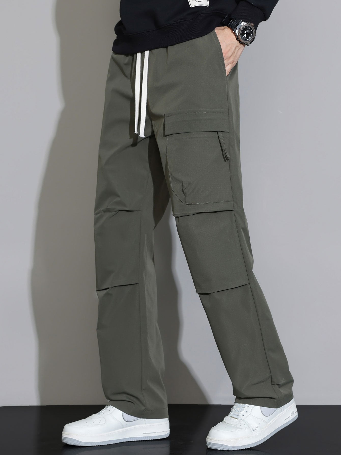 Straight Leg Drawstring Pants