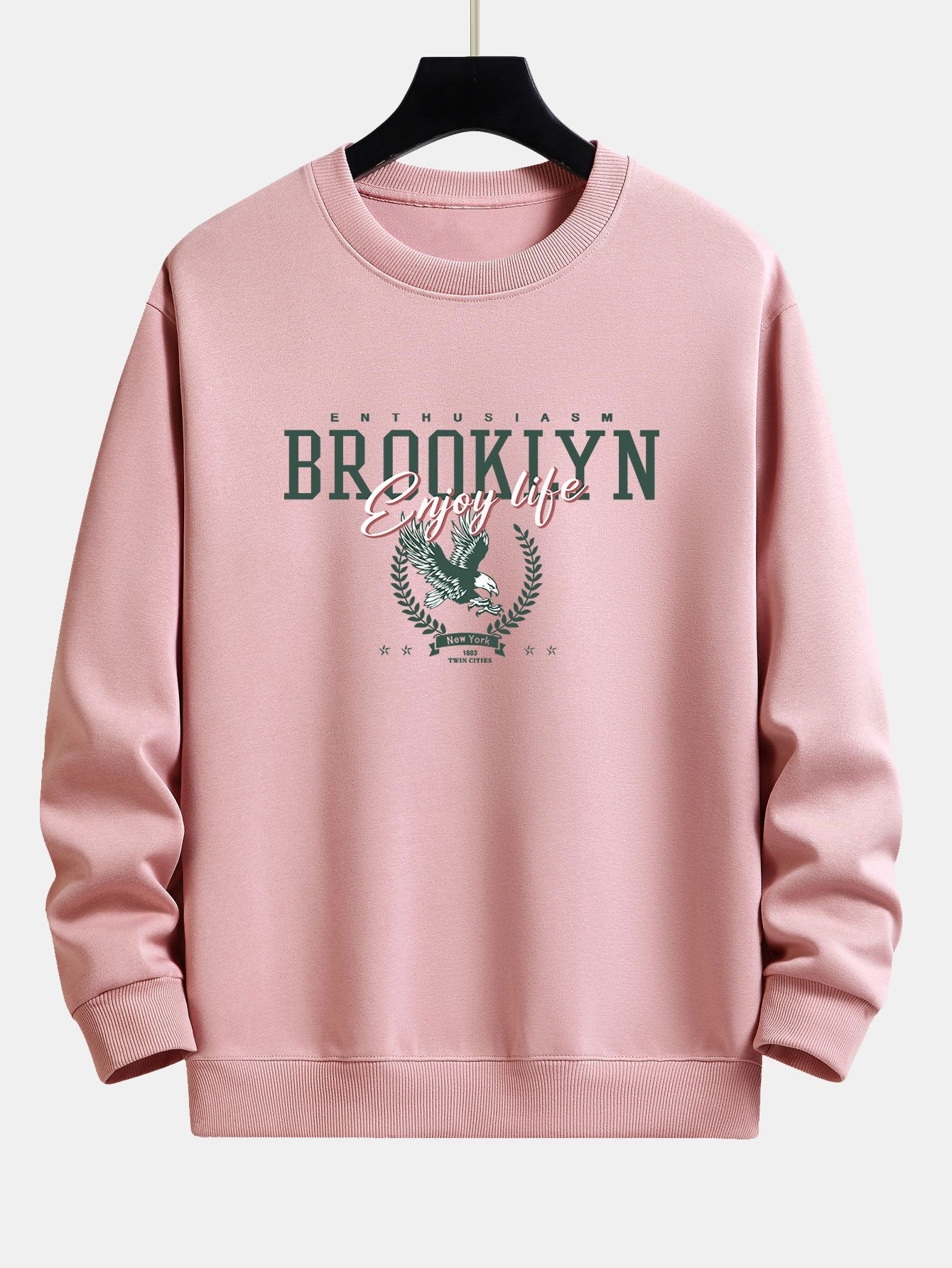 Brooklyn Eagle Print Relax Fit Sweatshirt