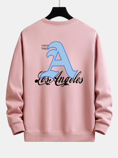 Los Angeles Print Relax Fit Sweatshirt