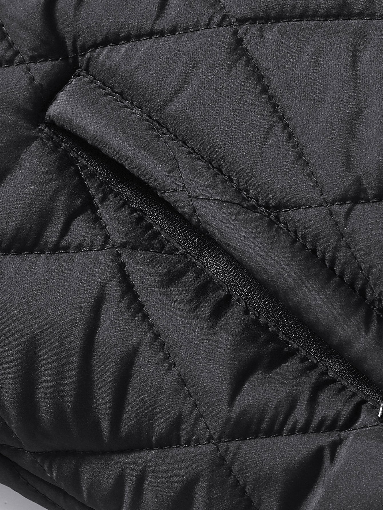 Teddy Lined Detachable Hooded Quilted Coat