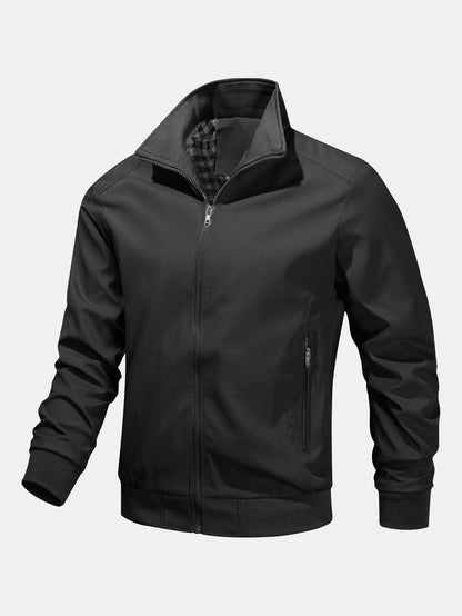 Zip Stand Collar Jacket