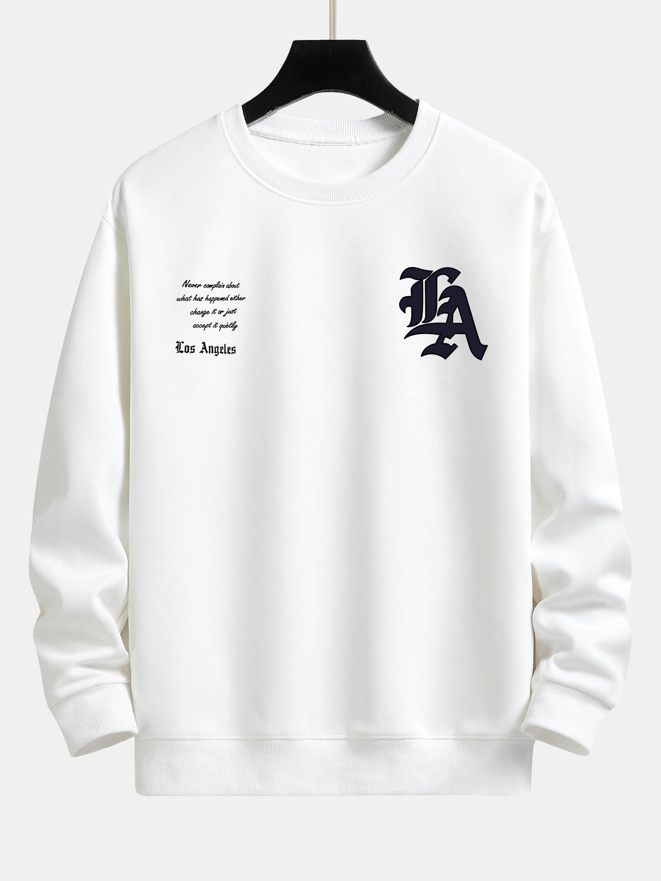 Los Angeles Slogan Print Relax Fit Sweatshirt