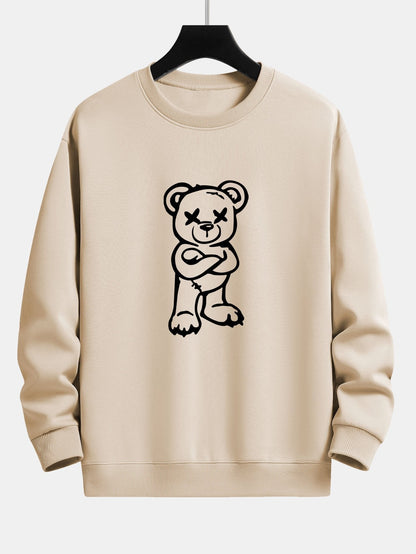 Bear Print Relax Fit Sweatshirt