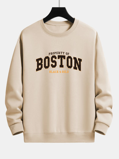 Boston Print Relax Fit Sweatshirt