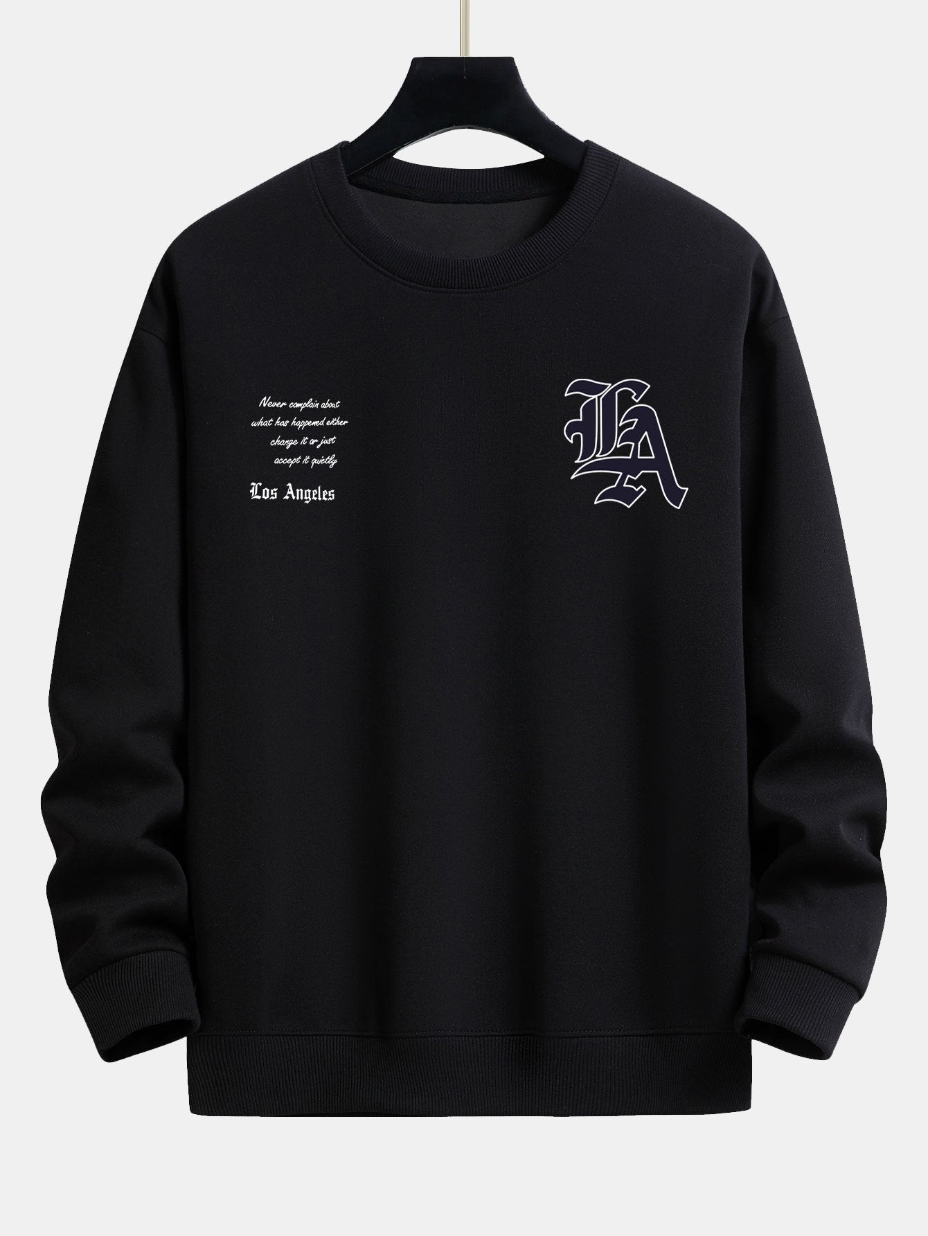 Los Angeles Slogan Print Relax Fit Sweatshirt