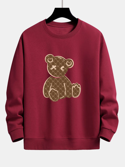 Bear Print Relax Fit Sweatshirt