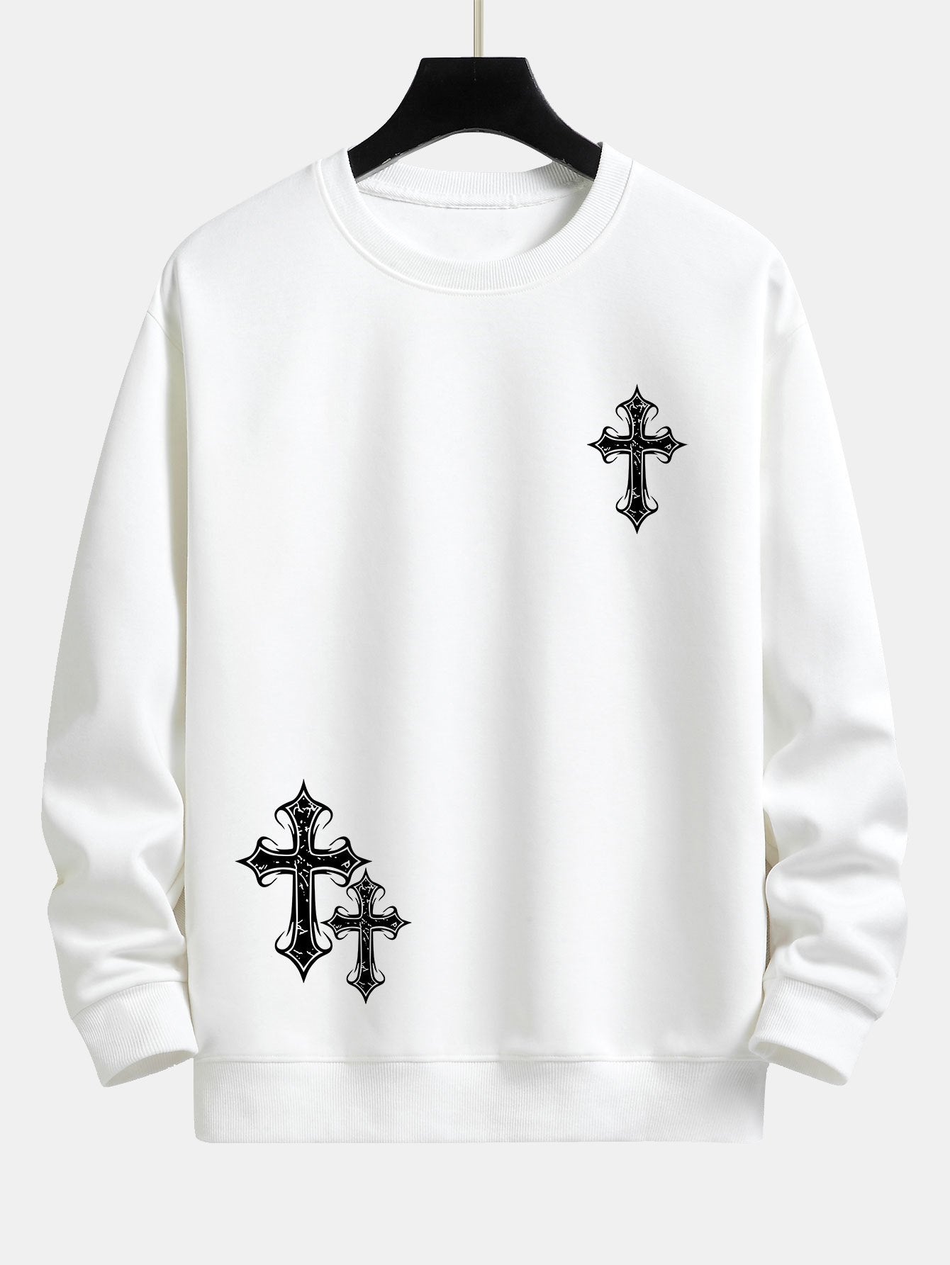 Cross Print Relax Fit Sweatshirt