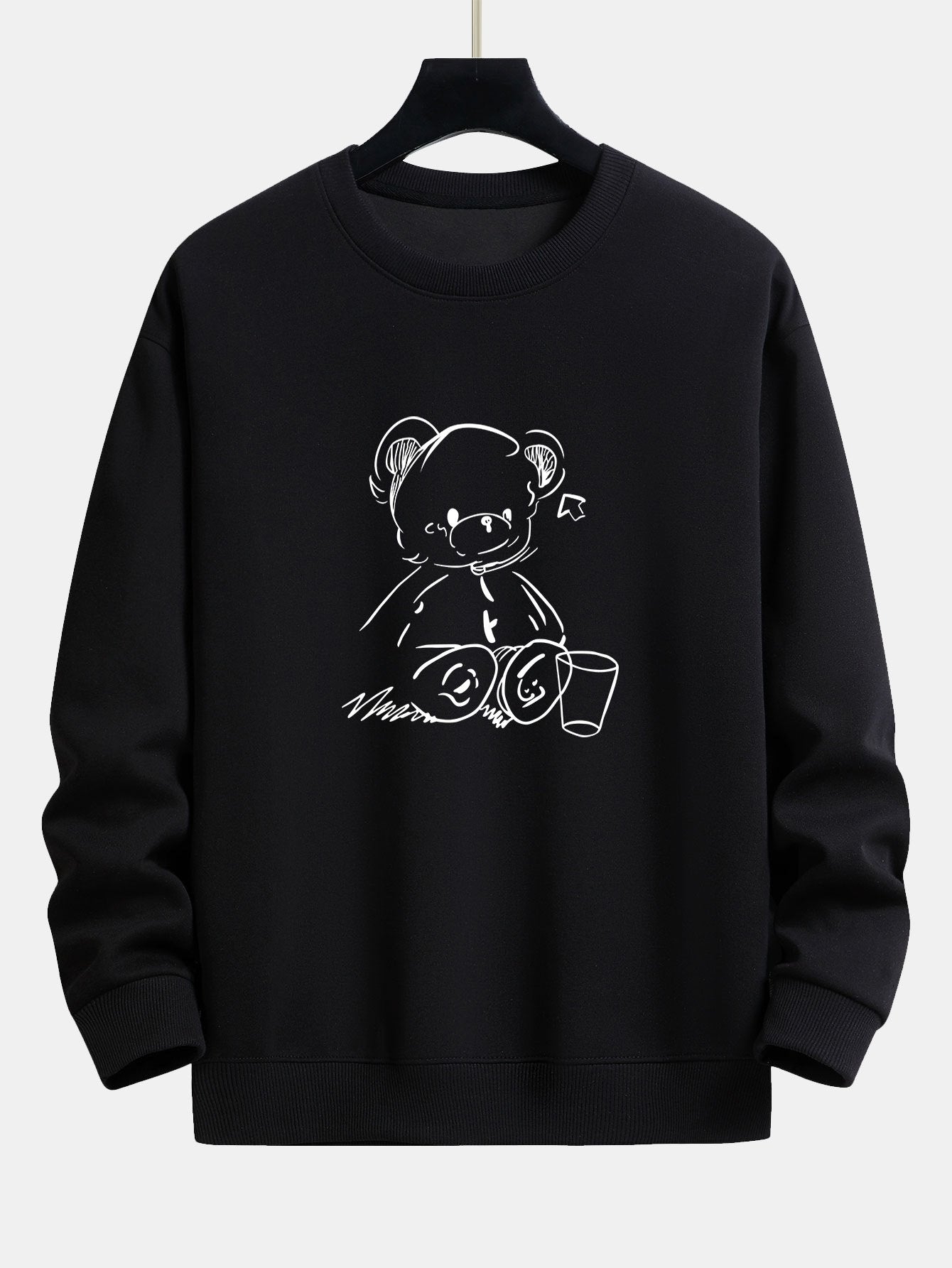 Bear Print Relax Fit Sweatshirt