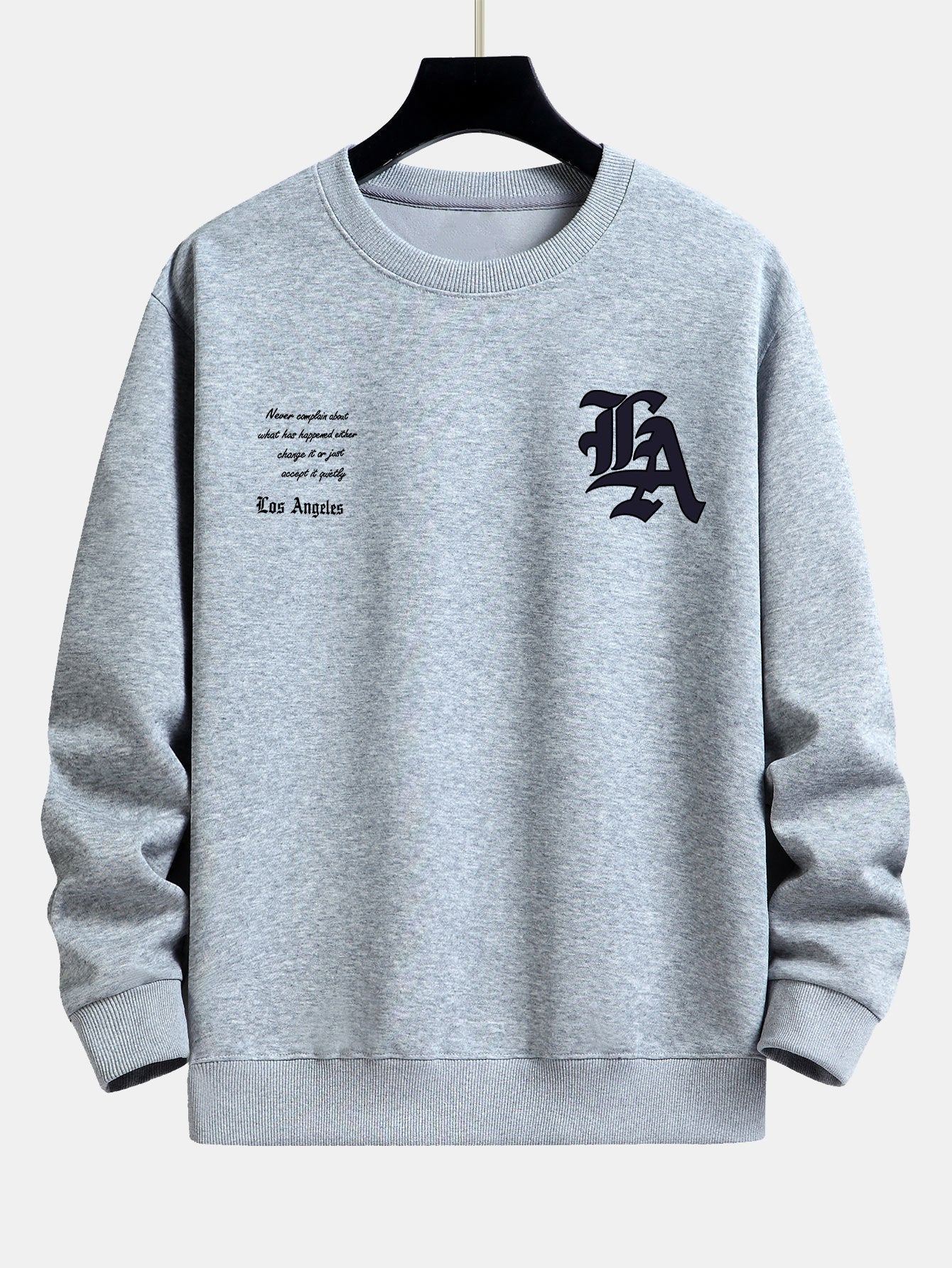 Los Angeles Slogan Print Relax Fit Sweatshirt