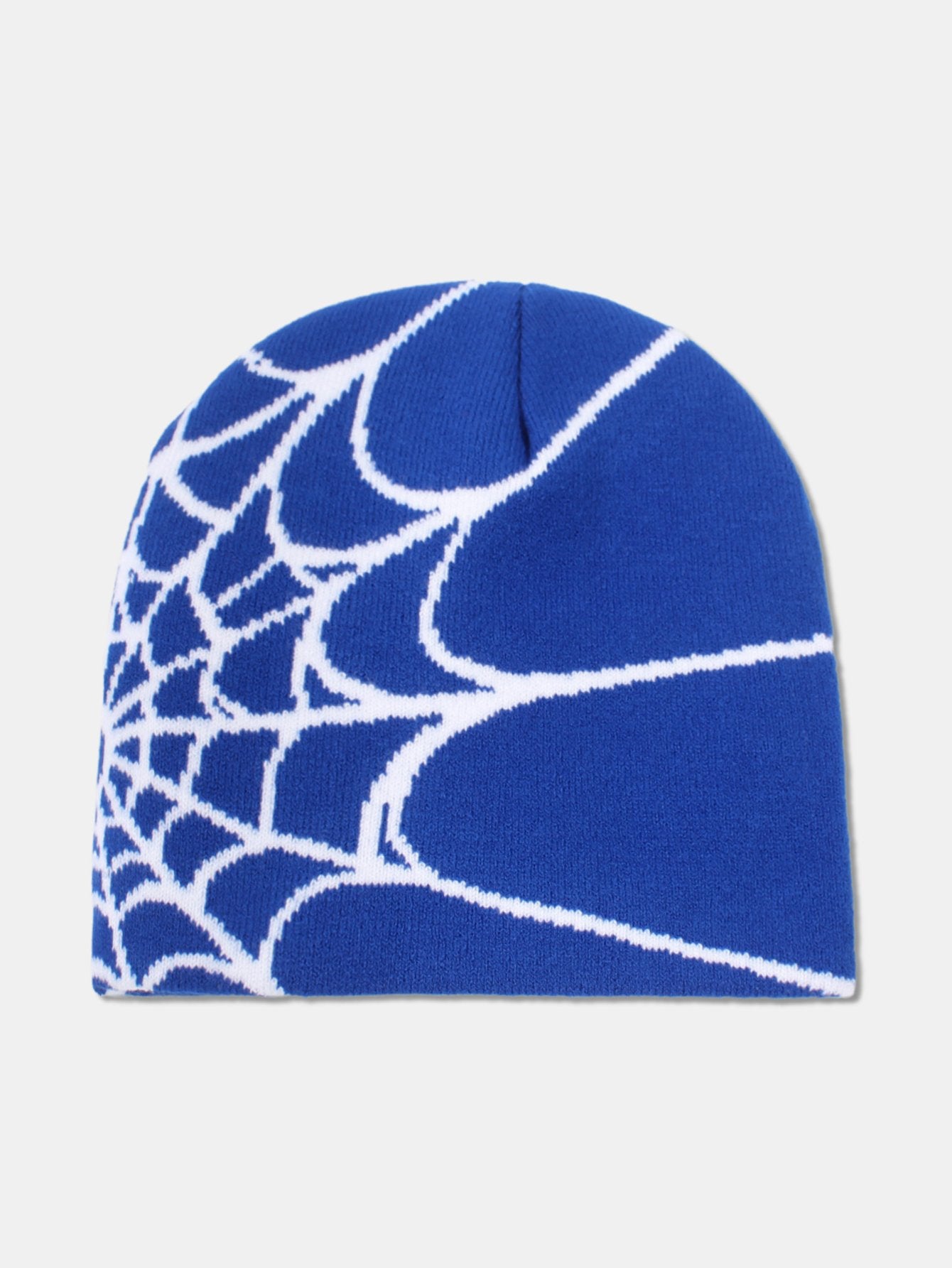 Spider Web Pattern Warm Knit Beanie Hat