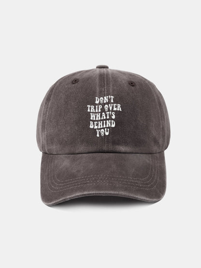 Personalized Slogan Classic Retro Washed Cotton Baseball Cap